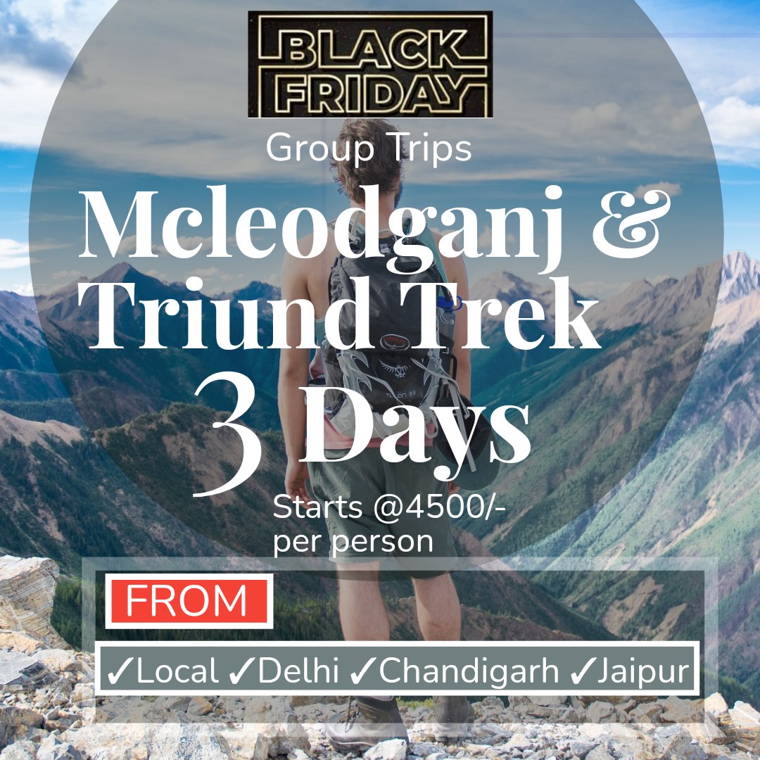 Mcleodganj Triund Trek 2 Night/ 3 Days (Group Trip)